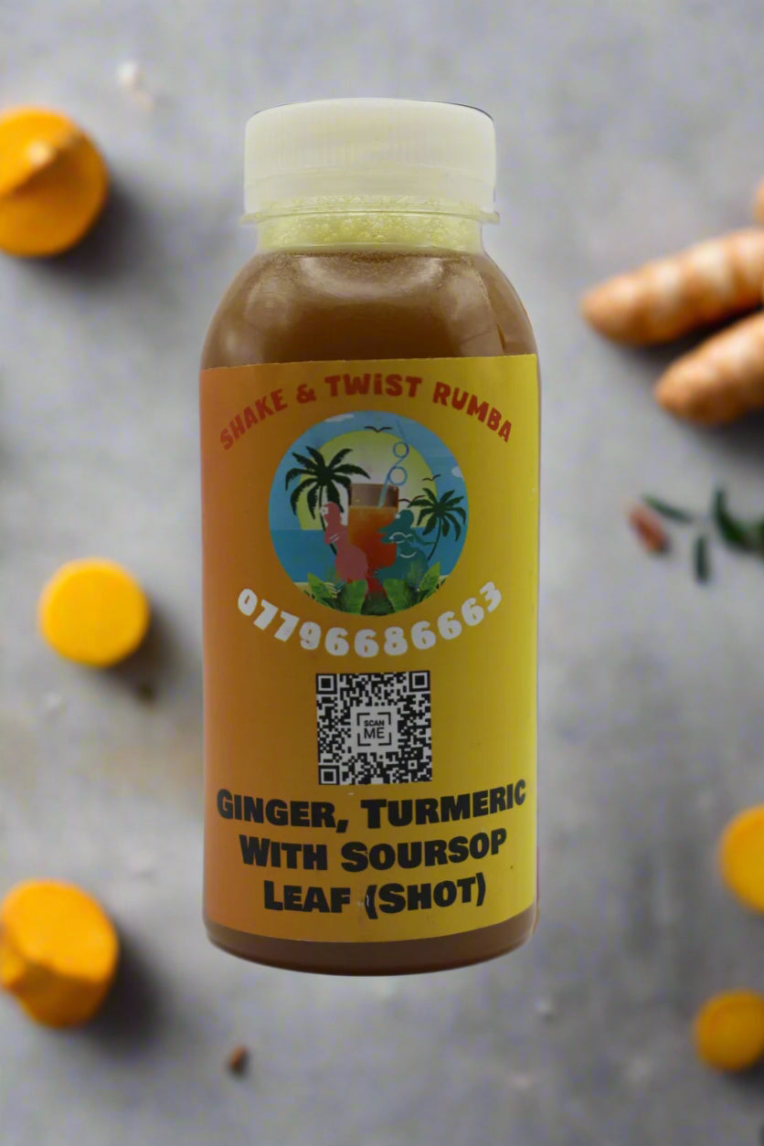 Ginger, Turmeric with Soursop Leaf (Shot)